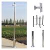 Segmented Surveillance Stand,Security Camera Poles for Outside, All-Weather Surveillance Cameras Holder Column, 6.5-19.6ft Extra-Long Pole for Security Camera C-19.6ft/6m view 1