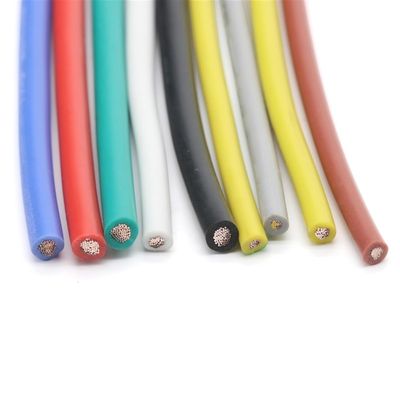 ACFFVBW Coiled Extension Cord, 2 Meters UL3135 Soft Flexible Silicone Copper Wire 30AWG to 12 AWG High Temperature Electronic Connector(Yollow,12AWG)