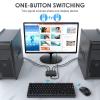 4K KVM Switch HDMI, USB Synchronizer 2 Computers Share Keyboard Mouse Printer and One HD Monitor, Support UHD 4K@60Hz, with 2 USB-Cables and 2 HDMI Cables view 3