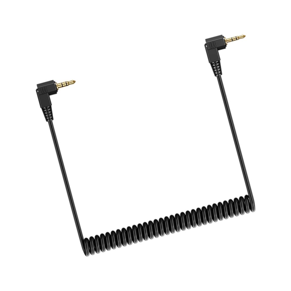 Whoasyst Reliability Gold Plate 2.5mm Camera Flashing Triggering Cable Spring Flashing PC Syncing Cord for Professional Photography Accessories Shutter Remote Cable