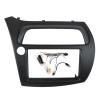 BINGLEI Car InteriorRadio Panel Fit for Honda Fit for Civic Radio DVD Stereo Cd Panel Mounting Trim Kit Face Frame Bezel with Wire Harne Decoration,Radio Panel(Left with Cable) view 1
