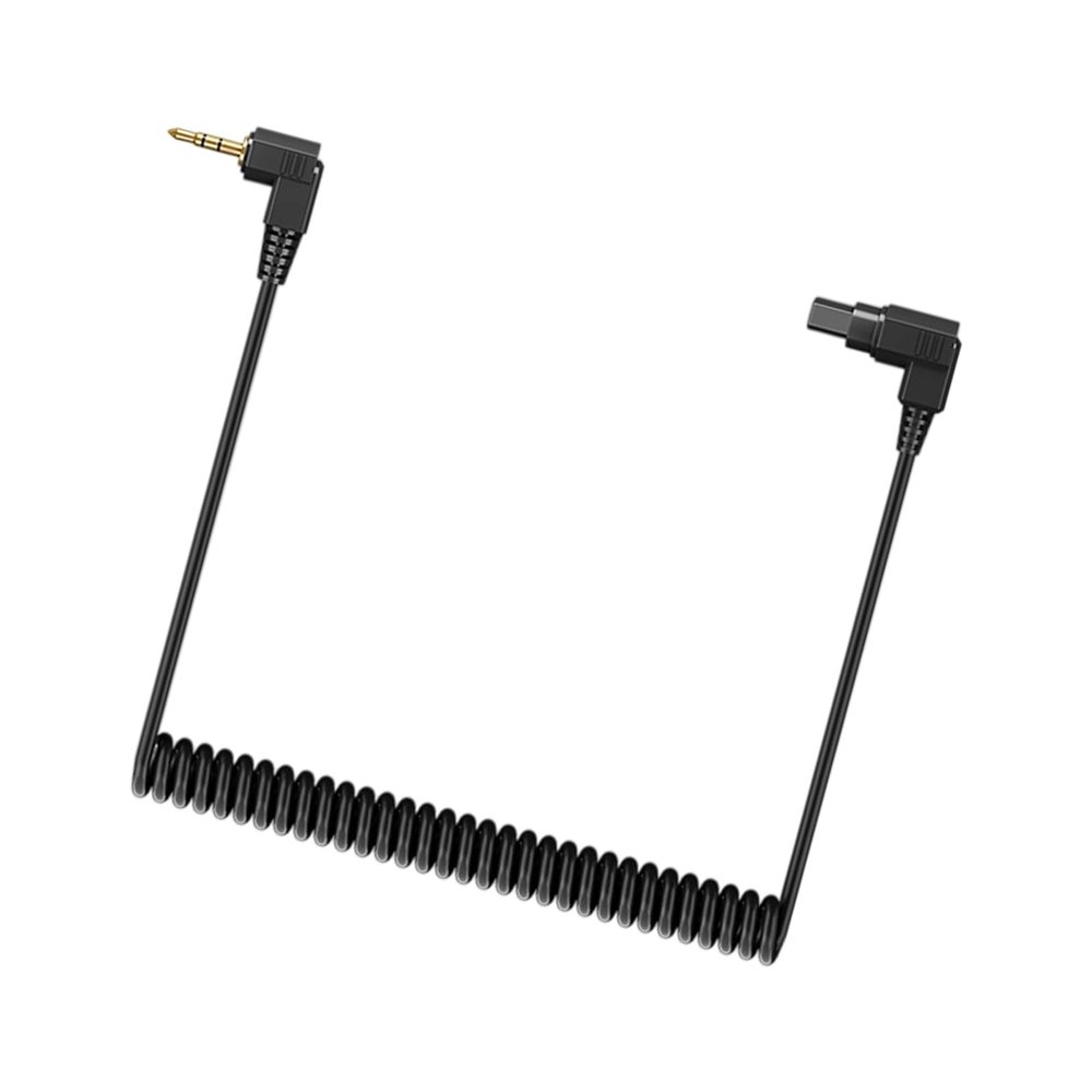 Whoasyst Reliability Gold Plate 2.5mm Camera Flashing Triggering Cable Spring Flashing PC Syncing Cord for Professional Photography Accessories Shutter Remote Cable