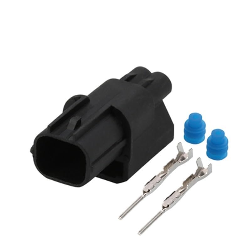 1/5/10/20/50Sets 2Pin Automotive Water Proof Electric Wire Harness Male Female Wiring Connector Plug 6188-0590 6189-0891(2p Male B,1 Set_2P)