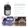 1PCS 433Mhz 433.92mh Electric Garage Door Key Wireless Copy Remote Control Metal 4 Button Learning Code Controller view 3