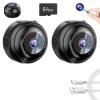 Hidden Camera HD Night Vision, No Wifi or Electricity Required, Security Mini Camera, Tiny & Installs in 1 Second, Remote Real-Time Viewing for Indoor Outdoor, Includes 64GB Memory Card (2pcs) view 1