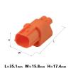 1/5/10/20/50Sets 2Pin Automotive Water Proof Electric Wire Harness Male Female Wiring Connector Plug 6188-0590 6189-0891(2p Female Male,1 Set_2P) view 2