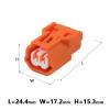 1/5/10/20/50Sets 2Pin Automotive Water Proof Electric Wire Harness Male Female Wiring Connector Plug 6188-0590 6189-0891(2p Female Male,1 Set_2P) view 3
