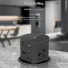 FFDSDUH Power Strips Pop Up Socket, Pneumatic Lifting Embedded, Wireless Charging Board Kitchen Pop-Up Power Supply(B,B) view 2