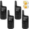 Global Rapid Walkie Talkies Unlimited Range 4G LTE PoC with SIM Cards, Long Distance Two Way Radios, APP Management, Nationwide PTT, for Family,Logistics,Truck Fleet,Construction site,Company, 4 Pack view 1