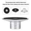 Black Record Weight Clamp LP Turntables Metal Disc Stabilizer, High Precision Aluminum Stabilizer for LP Record Player, Adjustable Disc Stabilizer with Anti - Vibration Desig (Silver) view 4