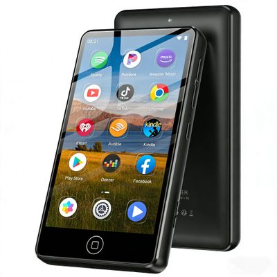 144GB MP3 Player with Bluetooth and WiFi, Android Spotify Music Player for Pandora, Amazon Music, Audible. 4.02" Touchscreen, Speaker, Supports Play Store,Up to 1TB