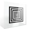 KHZKHC 3 * 3 in Camera Resolution Test Chart, Concentric Square Calibration Plate,Glass Ring-Shaped Calibration Plate, 0.5m Accuracy and 90% Transmittance, for Industrial Testing view 1