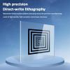 KHZKHC 3 * 3 in Camera Resolution Test Chart, Concentric Square Calibration Plate,Glass Ring-Shaped Calibration Plate, 0.5m Accuracy and 90% Transmittance, for Industrial Testing view 4