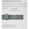FFDSDUH Power Strips Safe & Powerful, Detachable Sockets for Convenience, Flexible Rotation & LED Indication, Easy Installation Without Grooving(Black,40cm) view 4