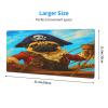 Sturin Pirate Pug Dog Mouse Pad Large Mousepad Non Slip Desk Mat Print Mouse Mat for Gaming 11.8X31.5 in view 4
