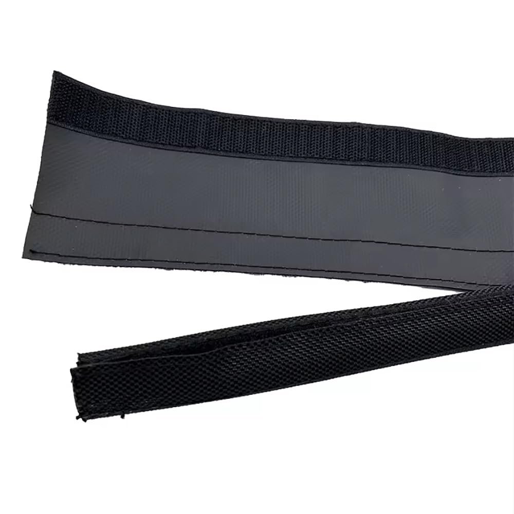 10M Reusable Cable Organizer Sleeve (15-100mm Inner Diameter) - Waterproof Flame Retardant PVC Nylon Sheath with Hook-and-Loop for Home Industrial Use(ID 60mm)