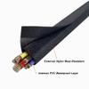 10M Reusable Cable Organizer Sleeve (15-100mm Inner Diameter) - Waterproof Flame Retardant PVC Nylon Sheath with Hook-and-Loop for Home Industrial Use(ID 60mm) view 3