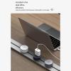 FFDSDUH Power Strips Track Socket, Household Kitchen Power Rail Slide, Movable Sliding Rails and Magnetic Sideboard(Gray,100cm) view 2