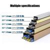Stainless Steel Metal Cable Cover Floor Cords Cover Decorative Cable Hider Self-Adhesive Management Raceway Of Cables Lamp Cable Cover For Floor Home Office Protect Cords(Wood Grain D,2.4x1.2in) view 2