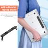 GARIOUANS Portable Folding Laptop Stand Self-Adhesive Heightened Laptop Riser for Desk Black Compact Notebook Holder for Travel and Office Use view 3