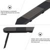 GARIOUANS Portable Folding Laptop Stand Self-Adhesive Heightened Laptop Riser for Desk Black Compact Notebook Holder for Travel and Office Use view 4