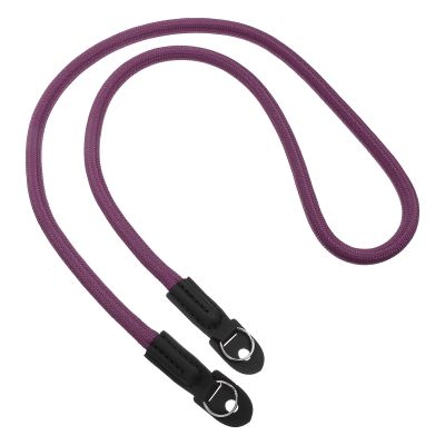 Gadpiparty Camera Elastic Shoulder Strap with Climbing Rope for DSLR and Mirrorless Cameras, Microfiber Safety Neck Strap Adjustable for Outdoor Photography, Purple