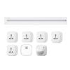FFDSDUH Power Strips Removable Track Socket, Anti-Electric Shock, Household Kitchen Movable Sideboard(White,100cm) view 1