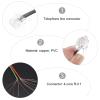 DECORNIJIA 10Pcs 4-Core Telephone Cord Rj11 Plug Landline Cable 2 Meters Flat Connecting Wire for Home and Office Phone Accessories view 3