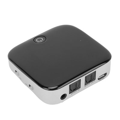 Yoidesu Bluetooth 5.0 Transmitter Receiver, 2 in 1 Airplane Wireless Adapter for Flight,TV,PC,Gym, Compatible with 2 Headphones, 3.5mm Aux Adapter, Plug and Play