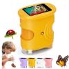 2026 Upgraded Portable Mini Pocket Microscope with 4k 2.0" Screen, 1000X Handheld Microscope, Digital Magnifying Glass Scope Science Kits for Home School Lab(Yellow) view 1