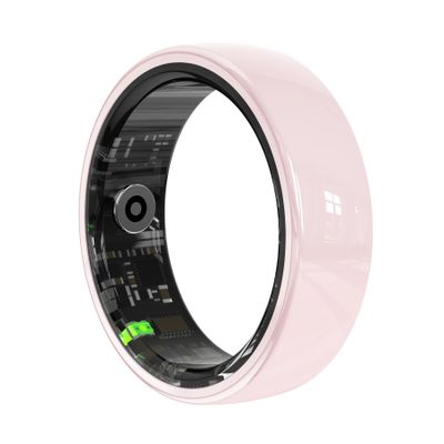 Sqrutri Smart Rings for CouplesHealth Rings for Men & Women, 24/7 Track Heart Rate, Sleep, SpO2, Stress, HRV & Cycles. 5ATM Waterproof, iOS/Android, No Subscription. (Pink, 10 (20mm))