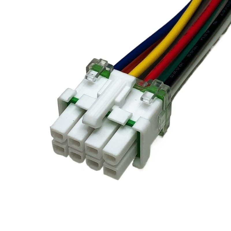5557-4.2mm Electric Vehicle Controller Plug 2p3p4p6p8p10p12p14p16p Wiring Harness Water Proof Connector Wire Length 30cm(8p Female,1sets)