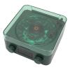 ASHATA Record Player Style Speaker, Multifunctional Design 3 in 1 Stereo & Bass Night Light Function PC Speaker w Mic, for Gaming Online Learning Bedrooms Living Rooms Offices (Dark Green) view 1