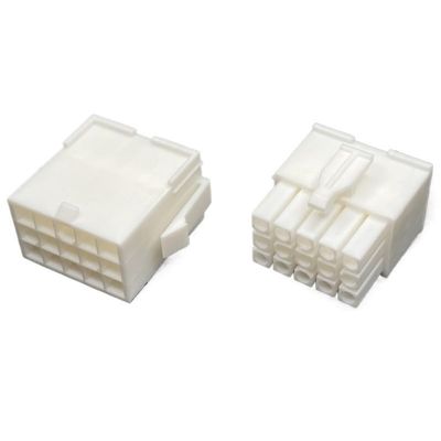 5Pcs 4.14mm 1/2/3/4/6/9/12/15/24 Pin Automotive FL4.14 Electrical Wire Connector Terminal Plug Kits Motorcycle Car(15P,1 Set)