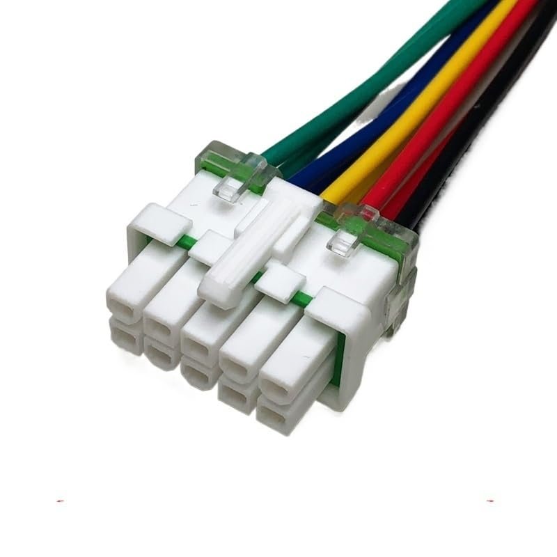 5557-4.2mm Electric Vehicle Controller Plug 2p3p4p6p8p10p12p14p16p Wiring Harness Water Proof Connector Wire Length 30cm(10p Female,5sets)