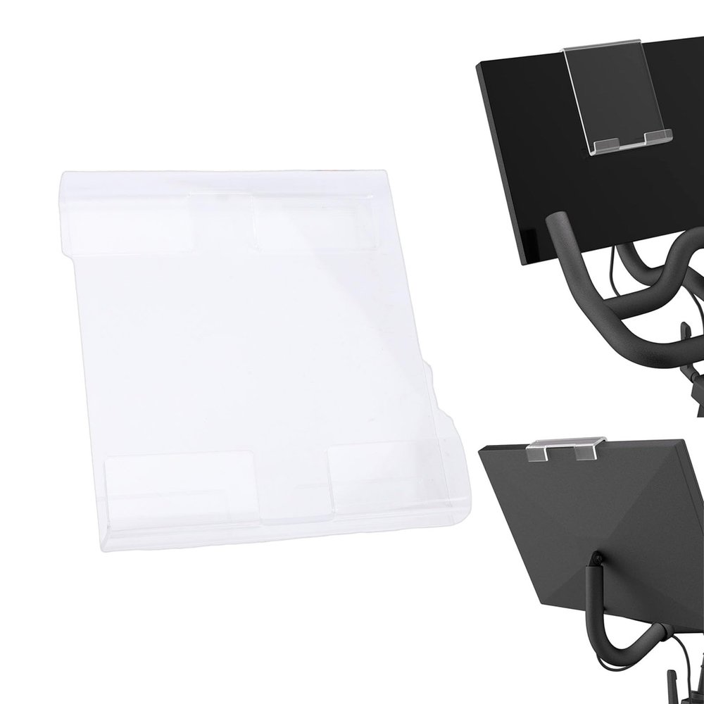 Diydeg Treadmill Book Holder, Clear Acrylic Reading Rack for Treadmill Tablet Rack, Tablet Holder Phone Magazines Books for Gym Exercising