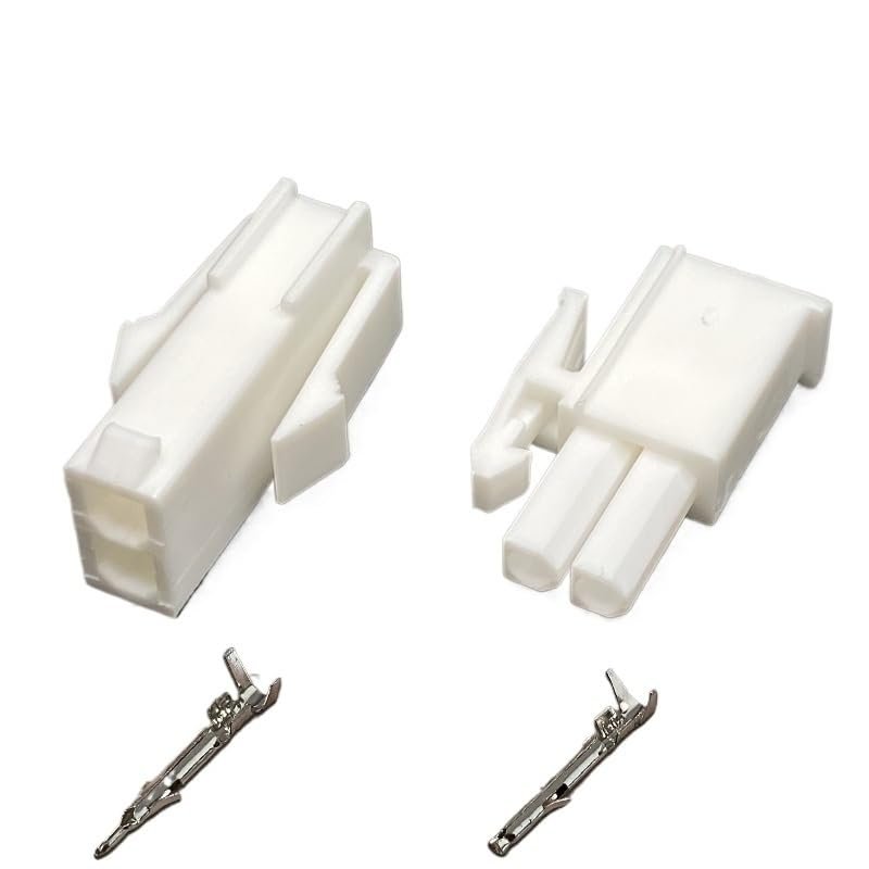 5Pcs 4.14mm 1/2/3/4/6/9/12/15/24 Pin Automotive FL4.14 Electrical Wire Connector Terminal Plug Kits Motorcycle Car(2P,1 Set)