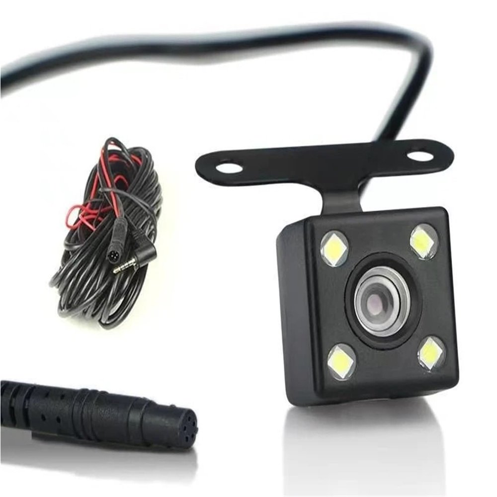 170 Motor Vehicle Mirror Dash Cam DVR Rear View Camera 2.5mm 5Pin Car Mounted 4LED Backup Reversing Camera(Camera Wiring)(Camera Wiring)