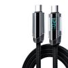 FWSYIVV USB C to USB C 120W Fast Cable Durable Nylon Braided Cord(Blue-A) view 2