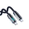 FWSYIVV USB C to USB C 120W Fast Cable Durable Nylon Braided Cord(Blue-A) view 3