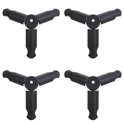 FUNNETOYU 4 Pcs Foldable Phone Tripod and Tabletop Video Tripod for Smartphones and Cameras, Compact Mini Desktop Stand for Vlogging, Streaming, and Photography