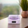 ASHATA Record Player Style Speaker, Multifunctional Design 3 in 1 Stereo & Bass Night Light Function PC Speaker w Mic, for Gaming Online Learning Bedrooms Living Rooms Offices (Purple) view 4