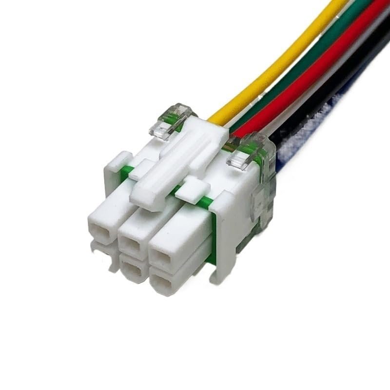 5557-4.2mm Electric Vehicle Controller Plug 2p3p4p6p8p10p12p14p16p Wiring Harness Water Proof Connector Wire Length 30cm(6p Female,1sets)