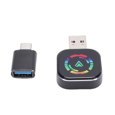 Yoidesu Wireless Car Play Adapter with Automatic Connection, Wired to Wireless Car Play Adapter for Android Auto Conversion with Type C to USB