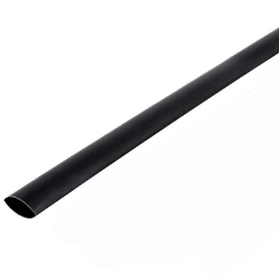 Black Heat Shrink Tube No Glue - 3:1 Polyolefin Cable Sleeve for Insulation and Protection(3mmx1meter)