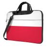 14 inch Laptop Bag with Unique Polish flag Pattern Light and Easy To Carry for Business Trips Work and Study view 1