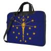 14 inch Laptop Bag with Unique Indiana State Flag Pattern Light and Easy To Carry for Business Trips Work and Study view 1