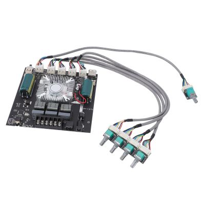 FTVOGUE Power Amplifier Board Module, 2.1 Channel TDA7498E Chip Subwoofer Output with BT 5.0 AUX USB APP Input, for Audio Speakers 3-8ohms