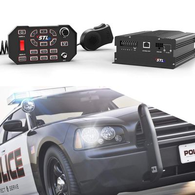 SpeedTech Lights Apex S-APE100 100-Watt Police Siren and Control Box, 12V, 6 Independent Switches, Multiple Siren Tones, Programmable Manual Mode, Radio Rebroadcast