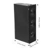 Alipis PC Front Panel Stereo Surround Speakers with Built-in Mic for Desktop Computers, Heat Resistant Black Loudspeaker for Computer Case Audio Accessories view 2